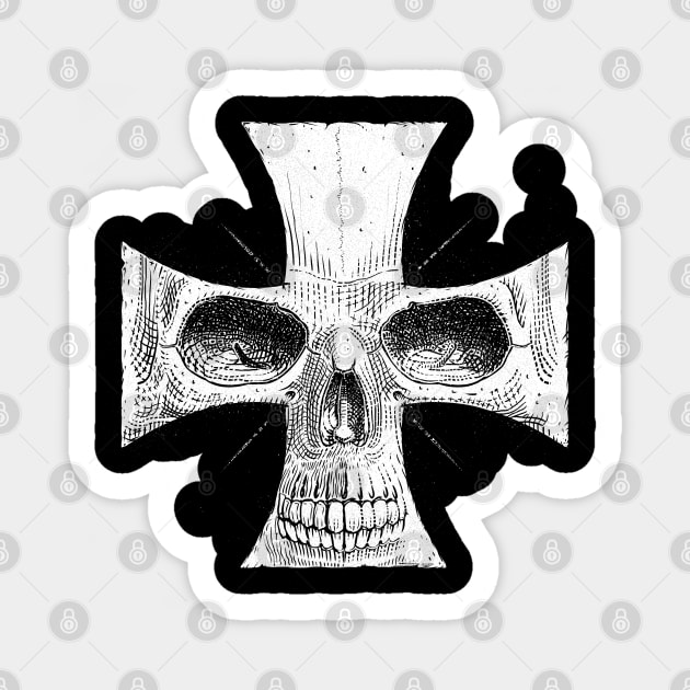 Cross Skull Sticker by pakowacz